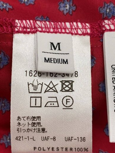 商品画像：長袖ワンピース/M/ポリエステル/RED/花柄/1626-162-3478// 4