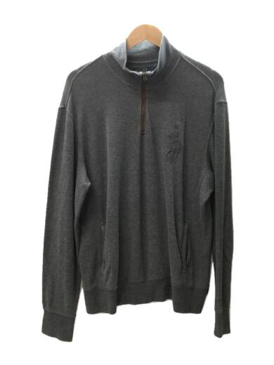 画像：POLO RALPH LAURENハーフジップ/ビッグポニー/スウェット/L/コットン/グレー1