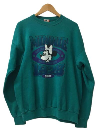 90s/ミニー/MINNIE/スウェット/XXL/コットン/グリーン
