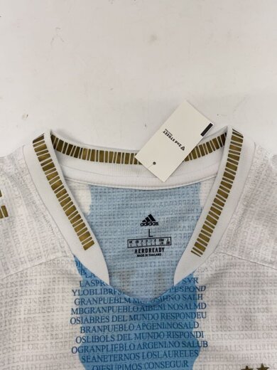 画像：adidasマラドーナ 追悼 アルゼンチン Tシャツ/L/ポリエステル/BLU7