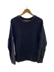 HEAVY WEIGHT WAFFLE/サーマル/長袖Tシャツ/38/コットン/ブラック/5964