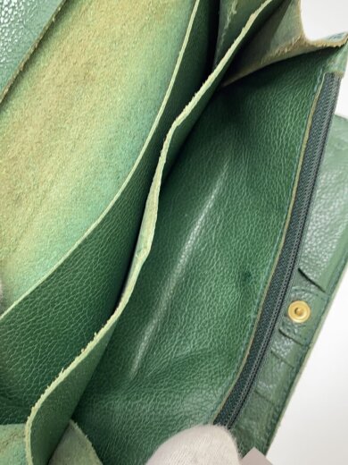 商品画像：長財布/レザー/グリーン/メンズ 6