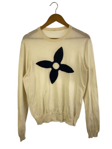 商品画像：ニット・セーター(薄手)/--/コットン/WHT/無地 1