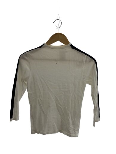 商品画像：ラインニット・セーター(薄手)/38/レーヨン/ホワイト×ブラック 1