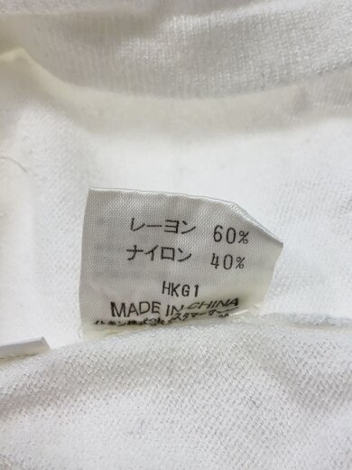 商品画像：ラインニット・セーター(薄手)/38/レーヨン/ホワイト×ブラック 4