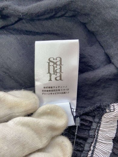 商品画像：sahara/カーディガン(薄手)/--/レーヨン/BLK/01-TP003-22-01 3