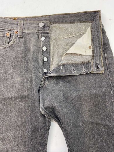 商品画像：97年製 90S MADE IN USA 501 ストレートパンツ/30/デニム/BLK/501-0658 3