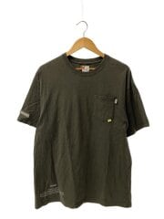 Tシャツ/L/コットン/KHK