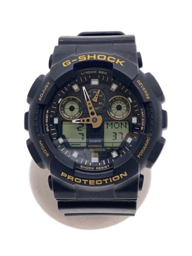 商品画像：クォーツ腕時計/デジタル/ラバー/BLK/ga-100gbx// 1