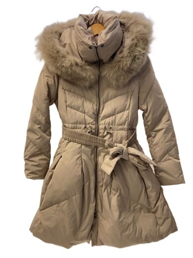 商品画像：ロングダウンジャケット/--/ポリエステル/BEG 1