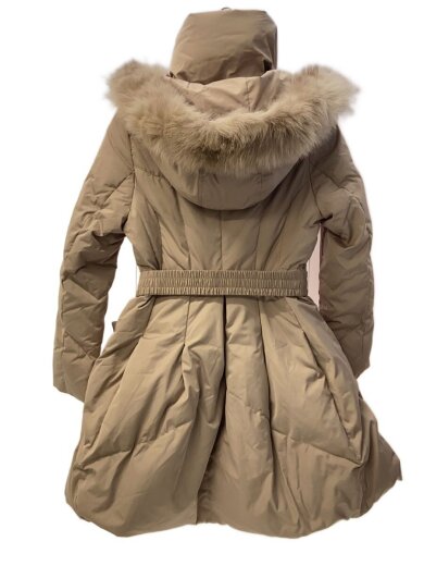 商品画像：ロングダウンジャケット/--/ポリエステル/BEG 2