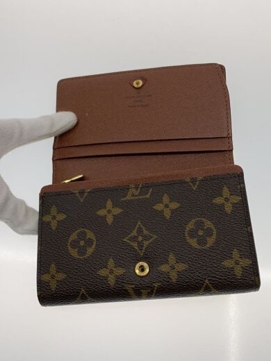 商品画像：1)ポルト・モネ・ビエ・トレゾール_モノグラム・キャンバス/PVC/BRW/レディース 4