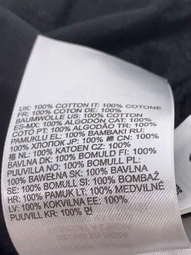 商品画像：Tシャツ/M/コットン/BLK/無地/A17642// 5