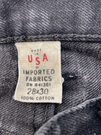 商品画像：USA製/ストレートパンツ/28×30/デニム/BLK/MNRRDNMM4P00156 5