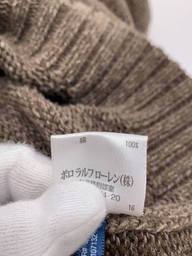 商品画像：ニット・セーター(厚手)/M/コットン/ブラウン// 4