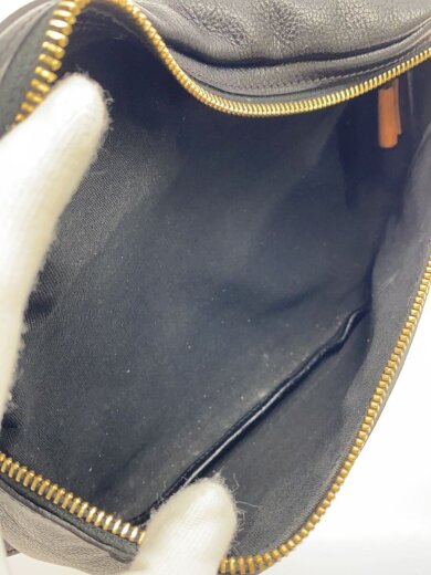 商品画像：ウエストバッグ/ショルダーバッグ/レザー/ブラック/小汚れ有 6