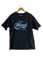 aphrodite gang/enjoy weed/Tシャツ/M/コットン/ブラック