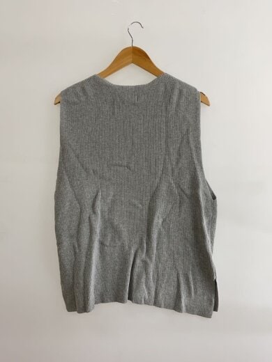 商品画像：ニットベスト(薄手)/FREE/コットン/GRY/無地/GA36-22M011 2
