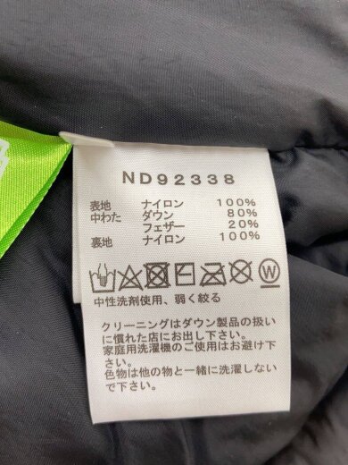 商品画像：ダウンベスト/L/ナイロン/BLK/ND92338 4