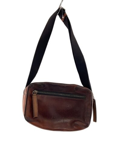 商品画像：PILOTE パイロット カリグラフィ ウエストバッグ ショルダーバッグ/レザー/BRW 1