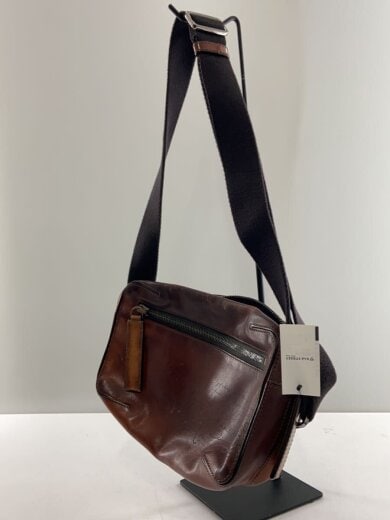 商品画像：PILOTE パイロット カリグラフィ ウエストバッグ ショルダーバッグ/レザー/BRW 2