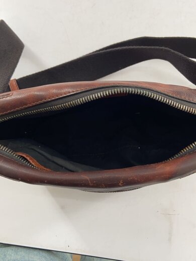 商品画像：PILOTE パイロット カリグラフィ ウエストバッグ ショルダーバッグ/レザー/BRW 6