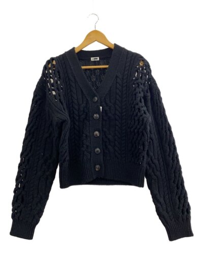 商品画像：カーディガン(厚手)/--/ウール/ブラック/1628-199-0847 1