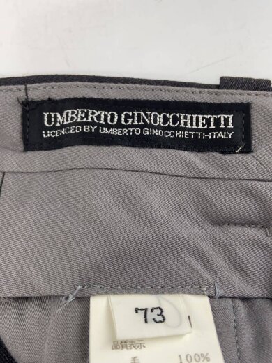 商品画像：umberto ginocchietti/ライカ期/2タック/スラックスパンツ/ウール/ブラック 4