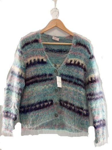 商品画像：Maglieria Italiana/カーディガン(厚手)/--/--/BLU/無地 1