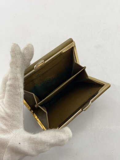 商品画像：3つ折り財布/レザー/カーキ/レディース 5