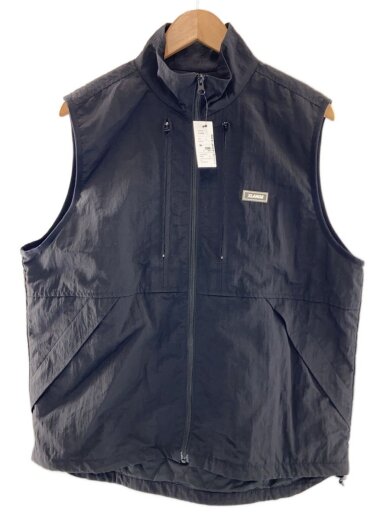 商品画像：ナイロンベスト/L/ナイロン/BLK/無地/101233021015 1