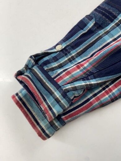 商品画像：90s/ヘビネル/シャツパーカー/ダブルフェイスパーカー/XL/コットン/BLU/チェック 5