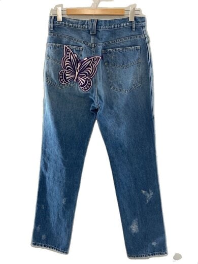 商品画像：Papillon Patches 13oz Slim Jean/M/コットン/IDG/kp146// 2