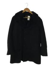 Dan Jac/コート/40/ウール/BLK/無地