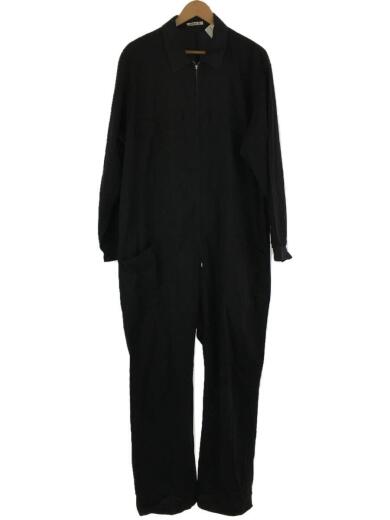 画像：AURALEE20ss/ジャンプスーツ/オールインワン/ツナギ/4/コットン/BLK/使用感強/A20ST03FB1