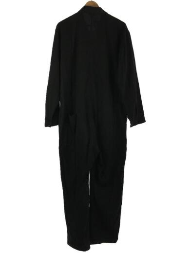 画像：AURALEE20ss/ジャンプスーツ/オールインワン/ツナギ/4/コットン/BLK/使用感強/A20ST03FB2