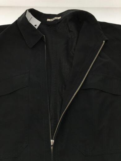 画像：AURALEE20ss/ジャンプスーツ/オールインワン/ツナギ/4/コットン/BLK/使用感強/A20ST03FB3