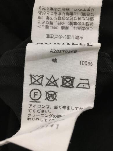 画像：AURALEE20ss/ジャンプスーツ/オールインワン/ツナギ/4/コットン/BLK/使用感強/A20ST03FB6