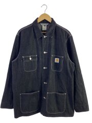 ブラックデニムカバーオール/XL/BLK/00108-72