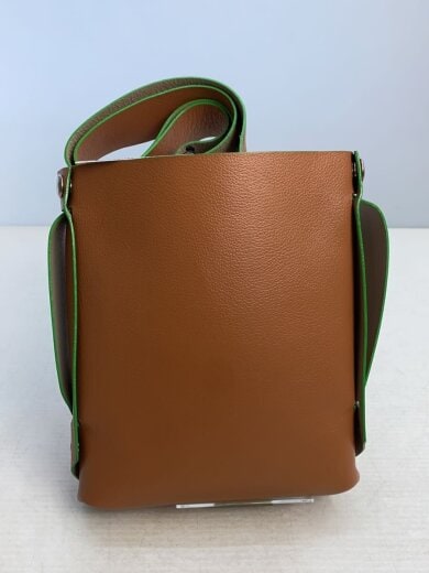 商品画像：ショルダーバッグ/レザー/BRW/無地/ショルダー塗装ひび割れ有 3