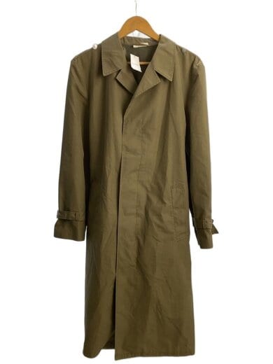 商品画像：コート/--/--/KHK/無地/東ドイツ軍/60-80s/ゴム引き 1