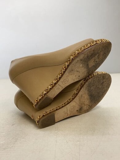 画像：CHANELパンプス/37/BEG/レザー/g277684