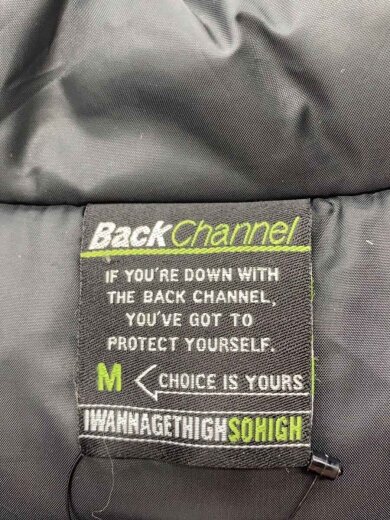 商品画像：中綿ジャケット/M/ナイロン/BLU/ロゴプリント/ロゴ刺繍 3