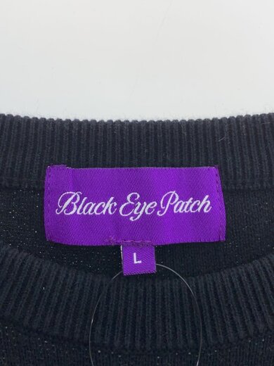 商品画像：ニット・セーター(厚手)/L/コットン/BLK/無地/Bエンブレム/エンブレム汚れ有 3