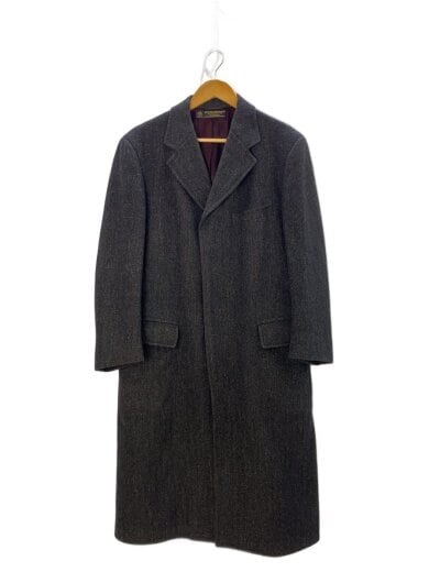 商品画像：80s/EATON/カナダ製/コート/36/ウール/BLK/ヘリンボーン/裏地破れ有 1