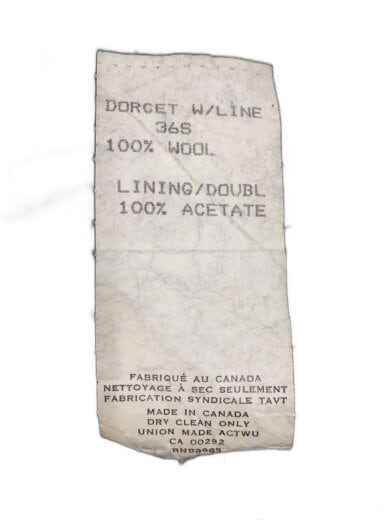 商品画像：80s/EATON/カナダ製/コート/36/ウール/BLK/ヘリンボーン/裏地破れ有 4