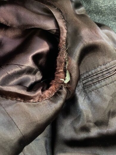 商品画像：80s/EATON/カナダ製/コート/36/ウール/BLK/ヘリンボーン/裏地破れ有 7