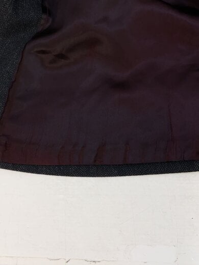 商品画像：80s/EATON/カナダ製/コート/36/ウール/BLK/ヘリンボーン/裏地破れ有 9