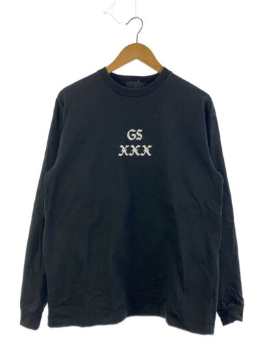 商品画像：長袖Tシャツ/XL/コットン/BLK/プリント 1