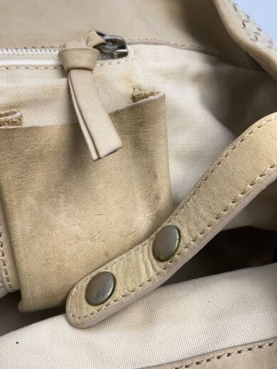 商品画像：トートバッグ/レザー/CRM/編み込み/型崩れ・角擦れ有り 7